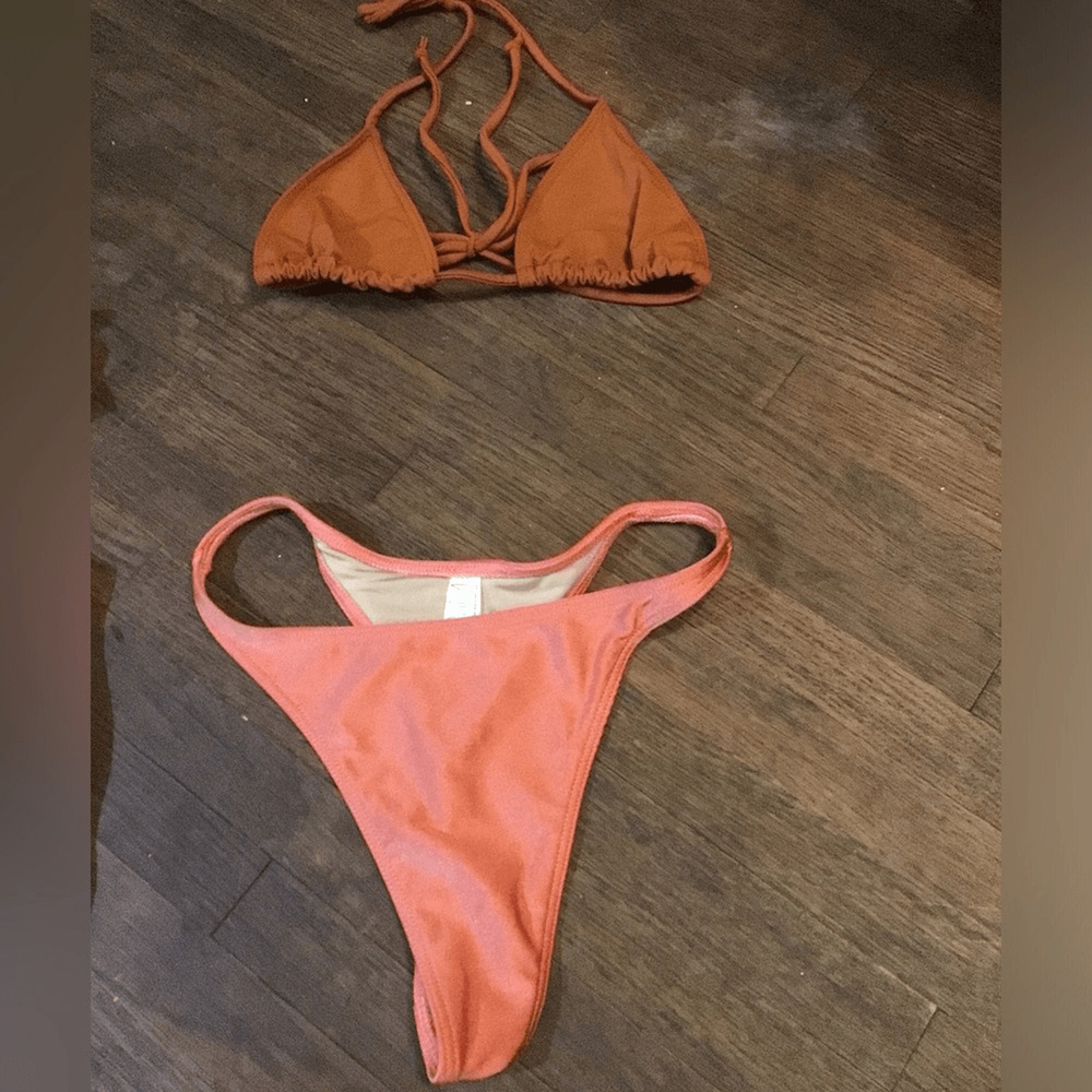NEW! Los Angeles Apparel RustnOrange Bikini Set